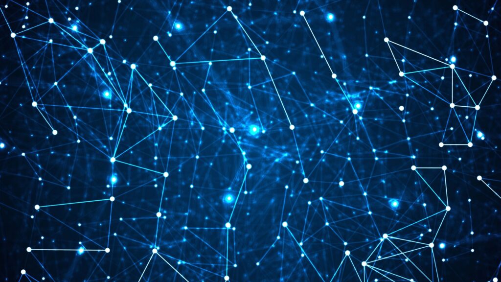 Abstract technology and science background futuristic network, plexus background.